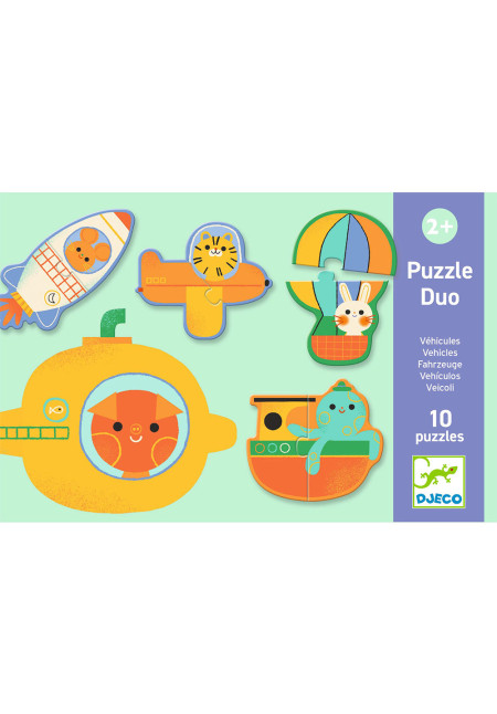 Puzzle dúo Vehículos