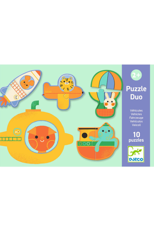 Puzzle dúo Vehículos
