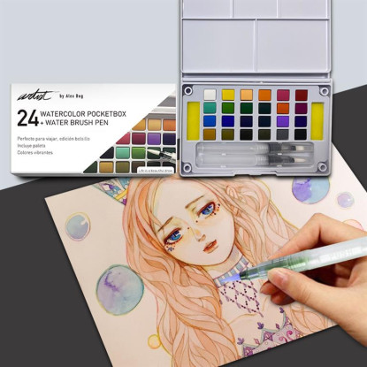 Acuarelas 24 colores