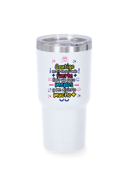Vaso Contigo me río