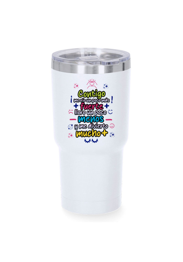 Vaso Contigo me río