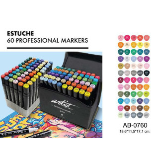 Rotuladores 60 colores