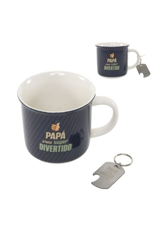 Taza con abridor