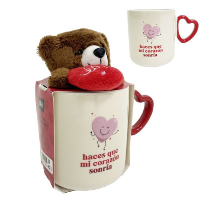 Taza con Peluche