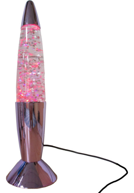Lámpara glitter rosa