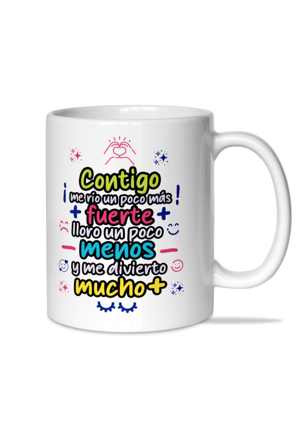 Taza Contigo me río