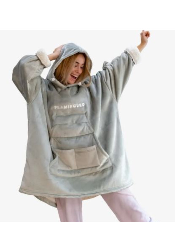 Sudadera Manta Gris