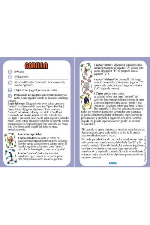 Cartas Gorilla