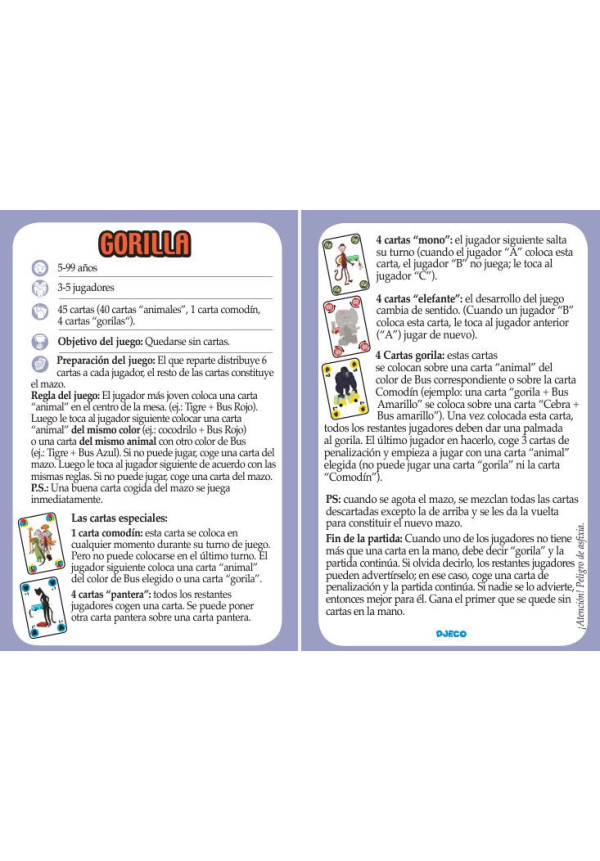 Cartas Gorilla
