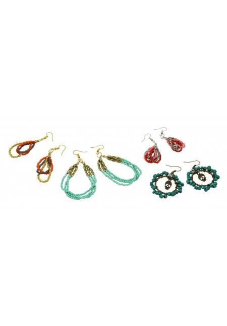 Pendientes con Abalorios