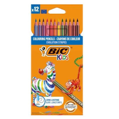 12 Lápices Colores Bic