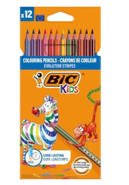 12 Lápices Colores Bic