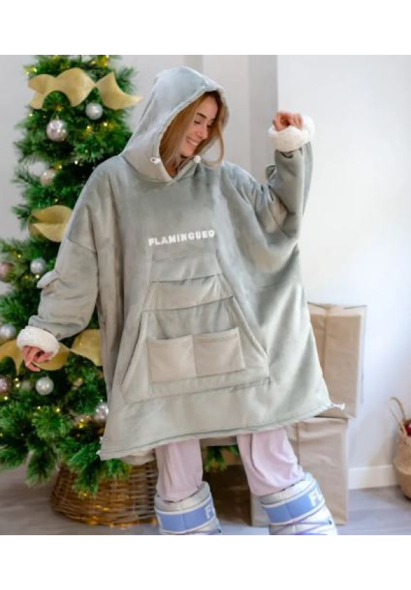 Sudadera Manta Gris