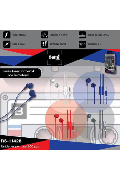 Auriculares con micrófono